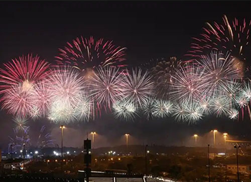 易门县焰火晚会